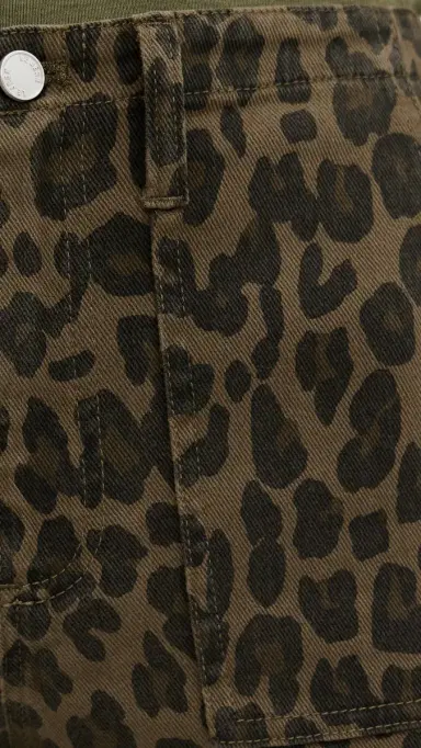 Le Jean Utility Soft Barrel Jeans Dark Leopard | Thumbnail 6