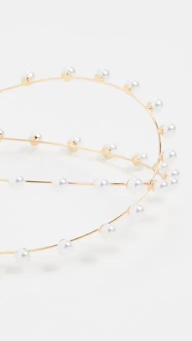LELET NY Exes Pearl Headband Pearl One Size | Thumbnail 4