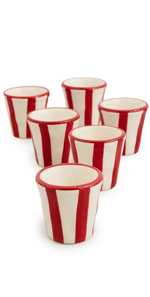 Zafferano Lido Righe Espresso Shot Cups