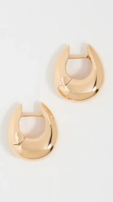 Annika Inez Small Sloping Hinge Hoops | Thumbnail 2 Annika Inez Small Sloping Hinge Hoops | Thumbnail 2