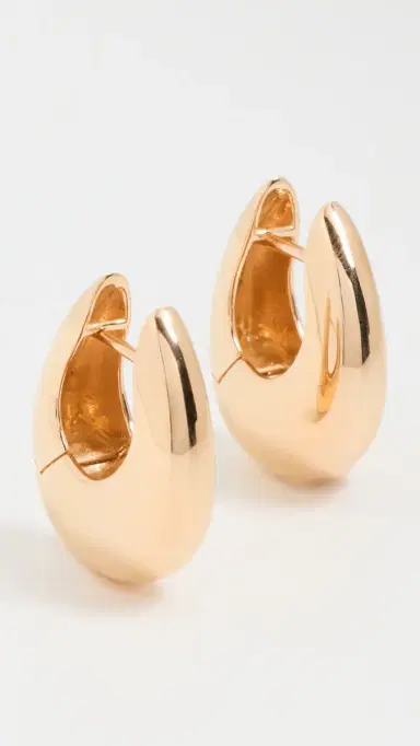 Annika Inez Small Sloping Hinge Hoops | Thumbnail 4 Annika Inez Small Sloping Hinge Hoops | Thumbnail 4