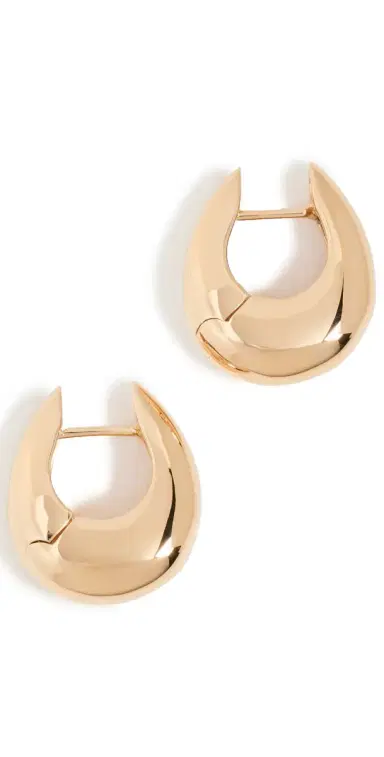 Annika Inez Small Sloping Hinge Hoops | Thumbnail 1 Annika Inez Small Sloping Hinge Hoops | Thumbnail 1
