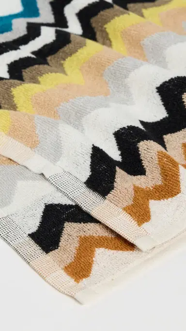 Missoni Best Face Towel 30x30 Black Multicolor One Size | Thumbnail 4