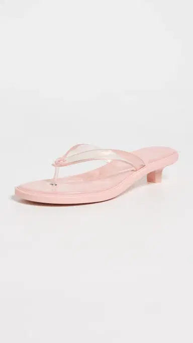 Coach Jelly Flip Flop Sandals Candy Pink 9 | Thumbnail 2