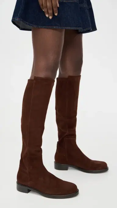 Stuart Weitzman 00 Gisele Knee-High Boots Walnut/Walnut/Black | Thumbnail 3 Stuart Weitzman 00 Gisele Knee-High Boots Walnut/Walnut/Black | Thumbnail 3