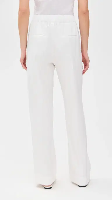Vince High Rise Pull On Linen Pants Off White | Thumbnail 3 Vince High Rise Pull On Linen Pants Off White | Thumbnail 3