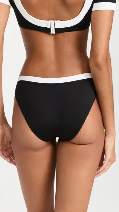 Staud Gemma Bikini Bottoms Black/White M | Thumbnail 3 Staud Gemma Bikini Bottoms Black/White M | Thumbnail 3