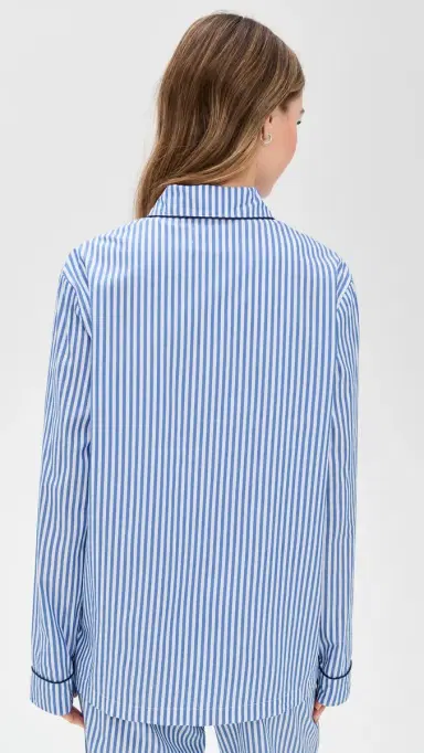 Alex Mill P'Jimmies ong Sleeve Top Blue Stripe | Thumbnail 3