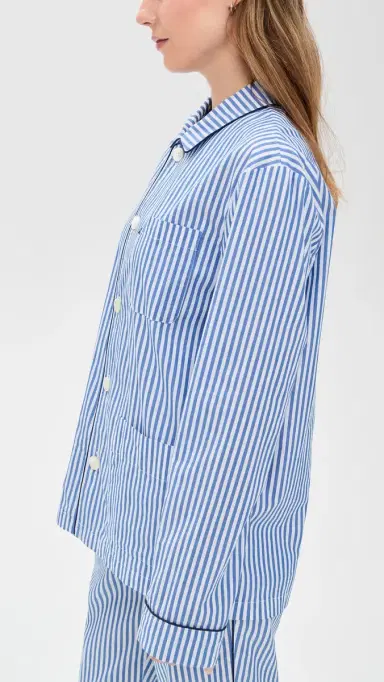 Alex Mill P'Jimmies ong Sleeve Top Blue Stripe | Thumbnail 4