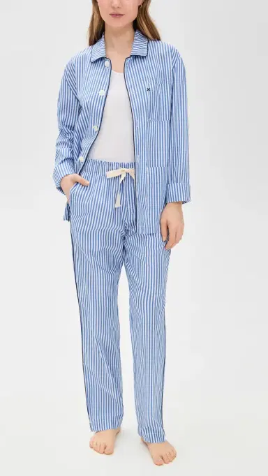Alex Mill P'Jimmies ong Sleeve Top Blue Stripe | Thumbnail 5