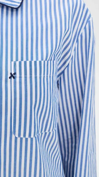 Alex Mill P'Jimmies ong Sleeve Top Blue Stripe | Thumbnail 6