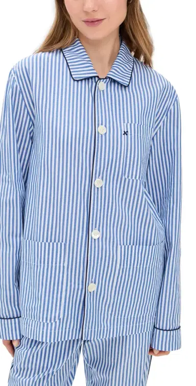Alex Mill P'Jimmies ong Sleeve Top Blue Stripe | Thumbnail 1