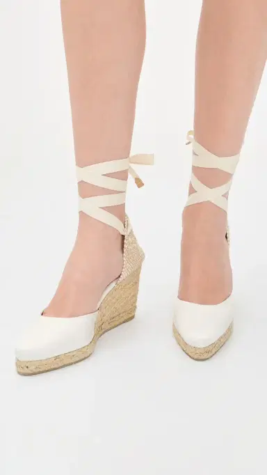 Castañer Joyce Satin Espadrilles Crudo Satin | Thumbnail 3