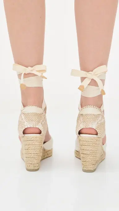 Castañer Joyce Satin Espadrilles Crudo Satin | Thumbnail 4