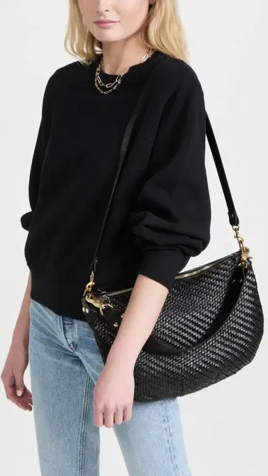 Clare V. Clare V. Moyen Messenger Black One Size | Thumbnail 3 Clare V. Clare V. Moyen Messenger Black One Size | Thumbnail 3