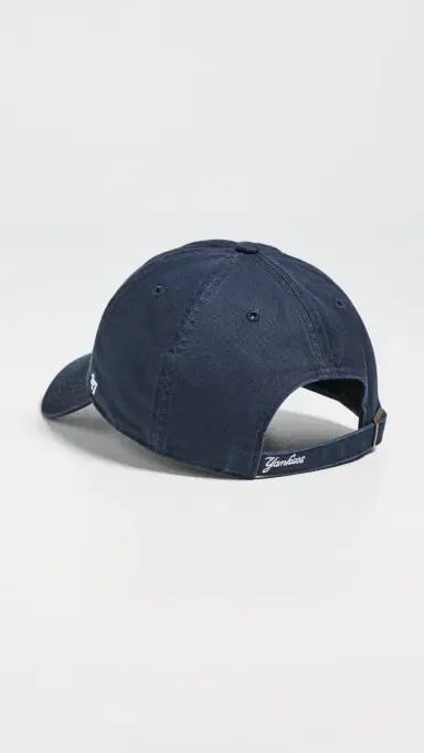 Sporty & Rich Yankees Serif Cap Dark Navy One Size | Thumbnail 4
