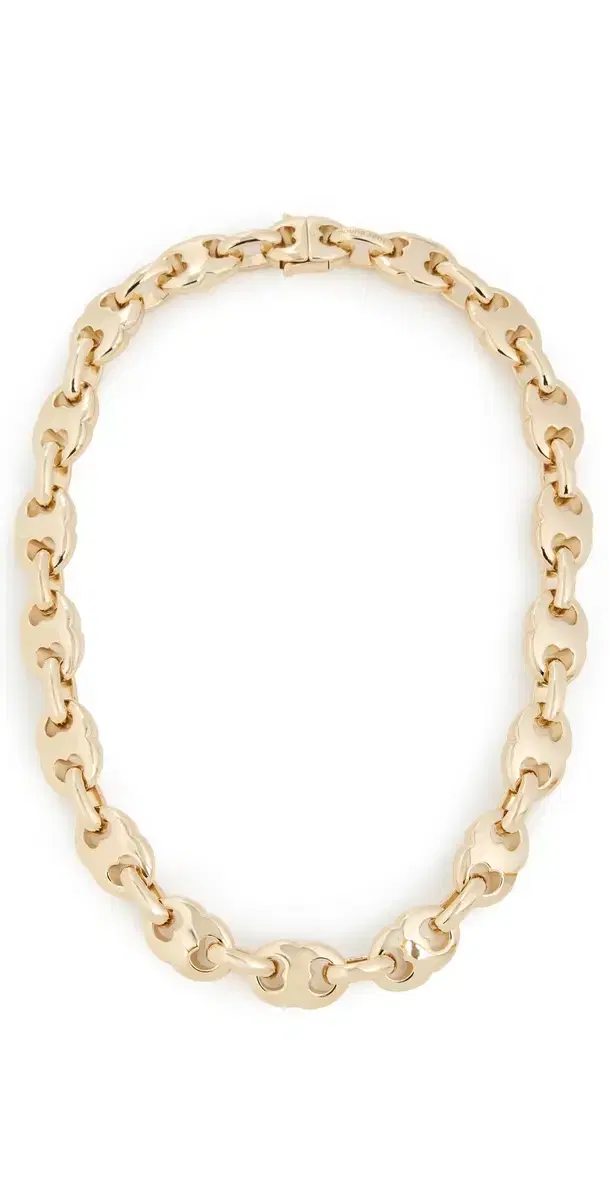 Tory Burch Gemini Link Necklace Light Brass One Size
