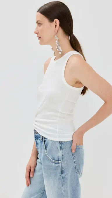 Rabanne Tank Top with Signature Piercing White 38 | Thumbnail 4 Rabanne Tank Top with Signature Piercing White 38 | Thumbnail 4
