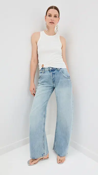 Rabanne Tank Top with Signature Piercing White 38 | Thumbnail 5 Rabanne Tank Top with Signature Piercing White 38 | Thumbnail 5