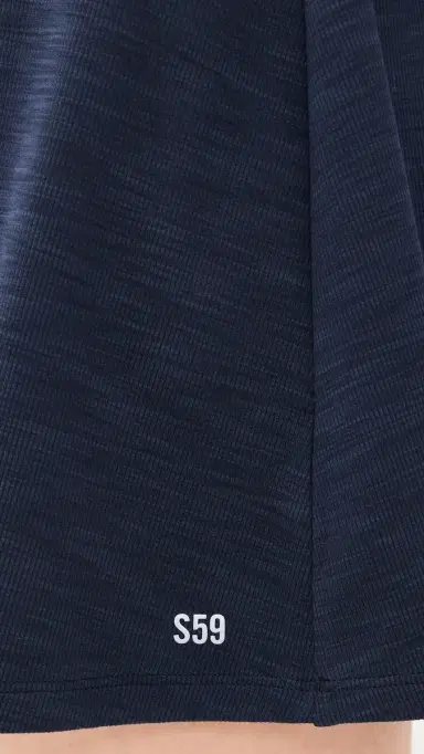 Splits59 Kaia Active Rib Skort Heather Indigo | Thumbnail 6 Splits59 Kaia Active Rib Skort Heather Indigo | Thumbnail 6