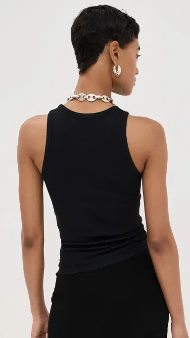Rabanne Tank Top with Signature Piercing Black 40 | Thumbnail 3 Rabanne Tank Top with Signature Piercing Black 40 | Thumbnail 3