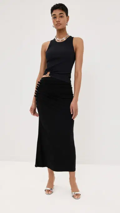 Rabanne Tank Top with Signature Piercing Black 40 | Thumbnail 5 Rabanne Tank Top with Signature Piercing Black 40 | Thumbnail 5