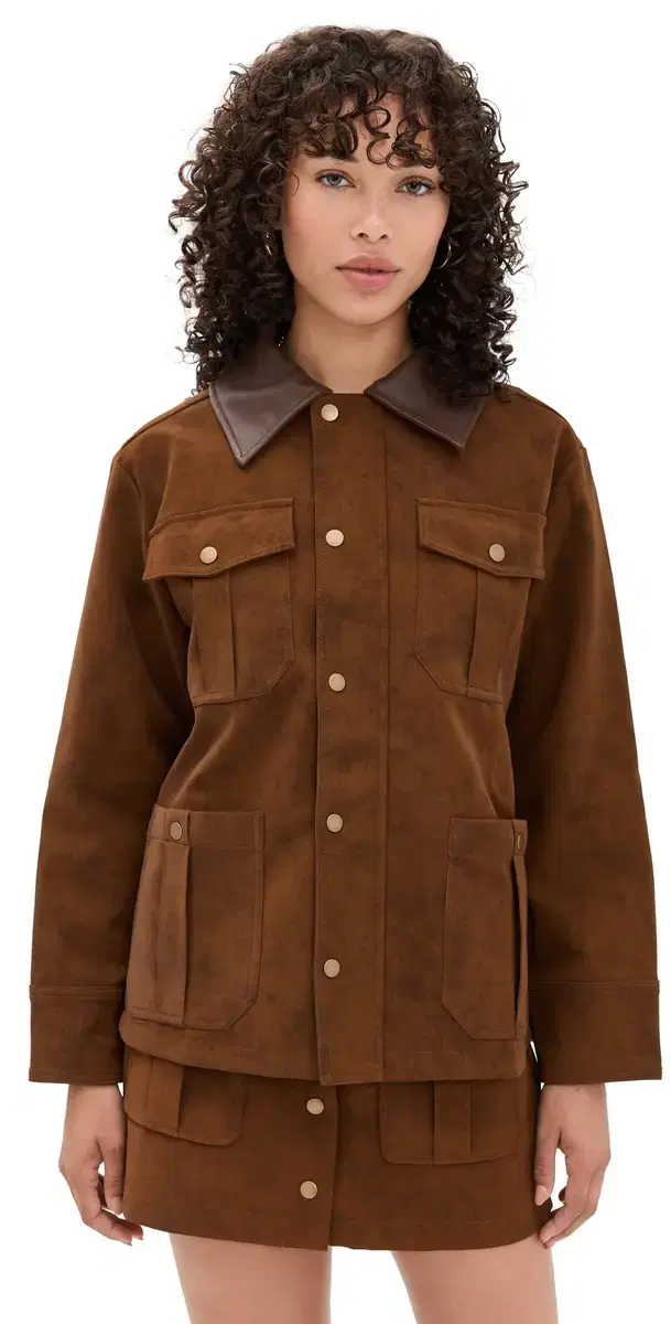 Eloise Chore Jacket Brown