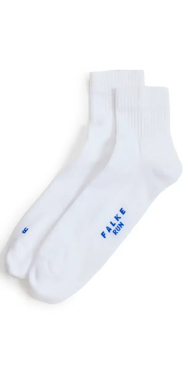 Run Rib Short Socks White