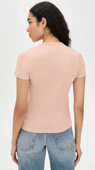 Jenni Kayne Cotton Slim Tee Blush | Thumbnail 3