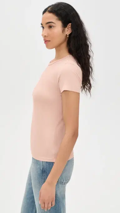 Jenni Kayne Cotton Slim Tee Blush | Thumbnail 4