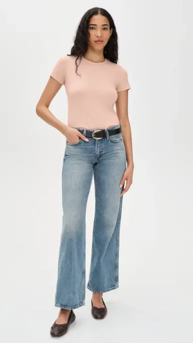 Jenni Kayne Cotton Slim Tee Blush | Thumbnail 5