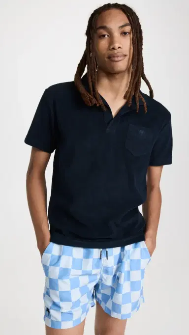 OAS Terry Polo Shirt Navy | Thumbnail 2