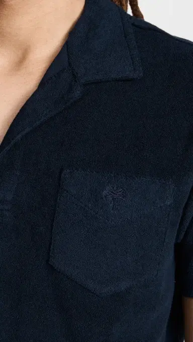 OAS Terry Polo Shirt Navy | Thumbnail 6