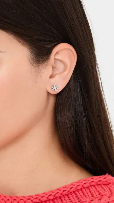 Tory Burch Small Icon Stud Earrings | Thumbnail 3