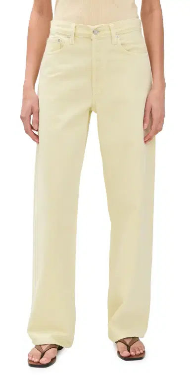 AGOLDE Arc Jeans Lemon Zest | Thumbnail 1