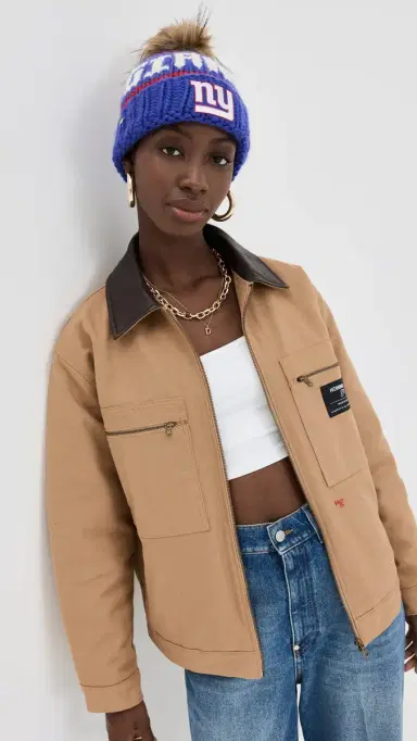 Lele Sadoughi Giants Beanie Royal Blue One Size | Thumbnail 3 Lele Sadoughi Giants Beanie Royal Blue One Size | Thumbnail 3