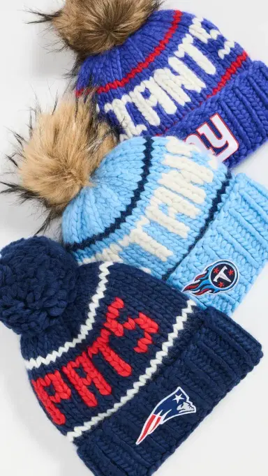 Lele Sadoughi Giants Beanie Royal Blue One Size | Thumbnail 5 Lele Sadoughi Giants Beanie Royal Blue One Size | Thumbnail 5