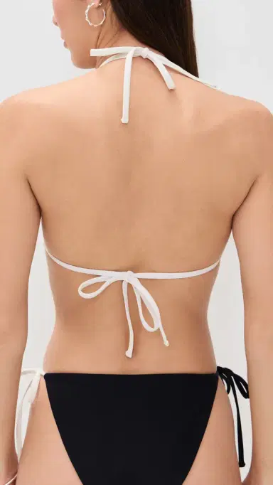 MIKOH Reine Bikini Top Bordeaux | Thumbnail 3