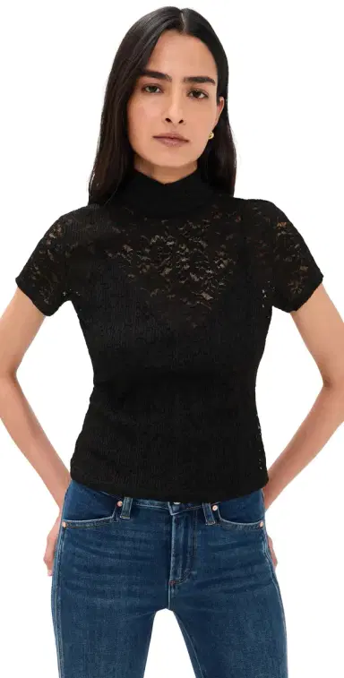 PAIGE June Tee Black | Thumbnail 1