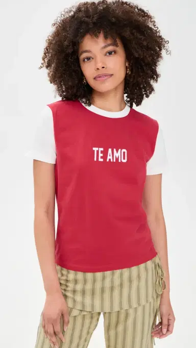 LIONESS Te Amo Tee Crimson XXS | Thumbnail 2