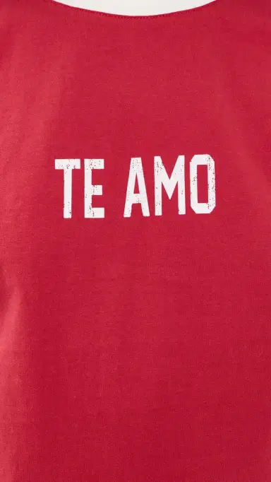 LIONESS Te Amo Tee Crimson XXS | Thumbnail 6