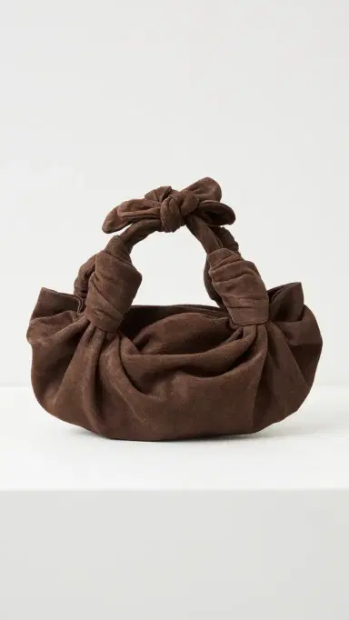 NLA Collection Knot Bag Chocolate Brown Suede | Thumbnail 2 NLA Collection Knot Bag Chocolate Brown Suede | Thumbnail 2