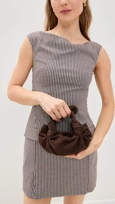 NLA Collection Knot Bag Chocolate Brown Suede | Thumbnail 3 NLA Collection Knot Bag Chocolate Brown Suede | Thumbnail 3