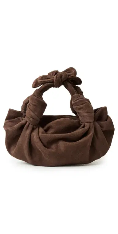 NLA Collection Knot Bag Chocolate Brown Suede | Thumbnail 1 NLA Collection Knot Bag Chocolate Brown Suede | Thumbnail 1