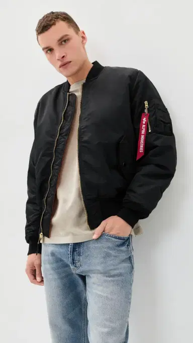 Alpha Industries MA-1 Heritage Fit Flight Jacket Black M | Thumbnail 2