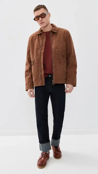 Barbour Firbank Relaxed weatshirt Fired Brick | Thumbnail 5 Barbour Firbank Relaxed weatshirt Fired Brick | Thumbnail 5