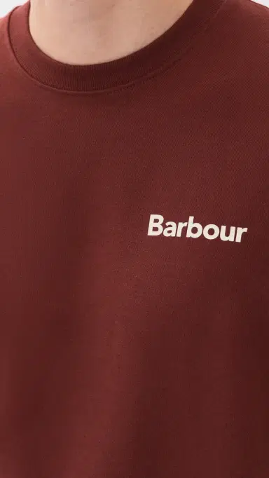 Barbour Firbank Relaxed weatshirt Fired Brick | Thumbnail 6 Barbour Firbank Relaxed weatshirt Fired Brick | Thumbnail 6