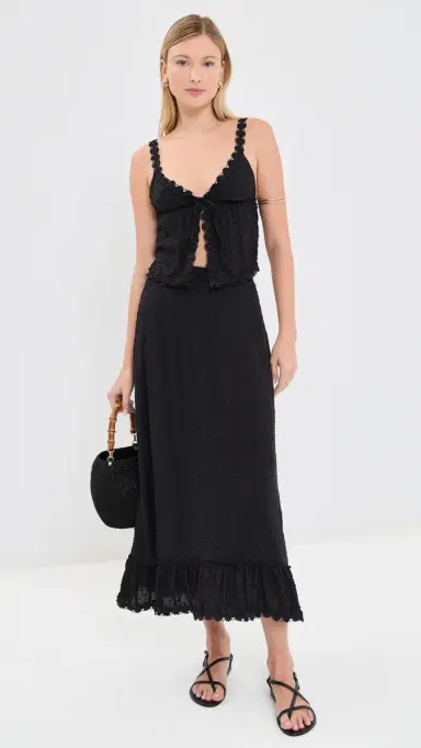 Peixoto Lola Skirt Black Lotus | Thumbnail 5 Peixoto Lola Skirt Black Lotus | Thumbnail 5