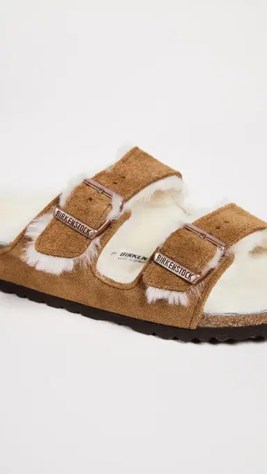 Birkenstock Arizona Shearling Sandals Mink 39 | Thumbnail 6