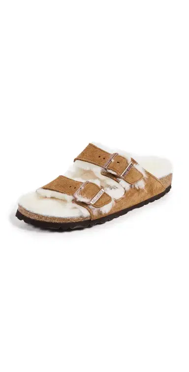 Birkenstock Arizona Shearling Sandals Mink 39 | Thumbnail 1